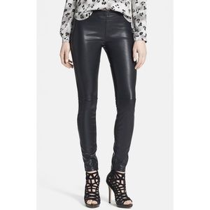Blank NYC Faux Leather Black Skinny Pants Size 29